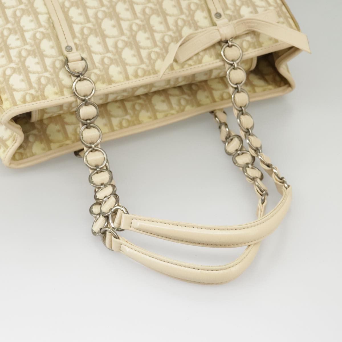 Dior Romantique Beige Canvas Shoulder Bag (Pre-Owned) Size ONE SIZE - 16 Thumbnail