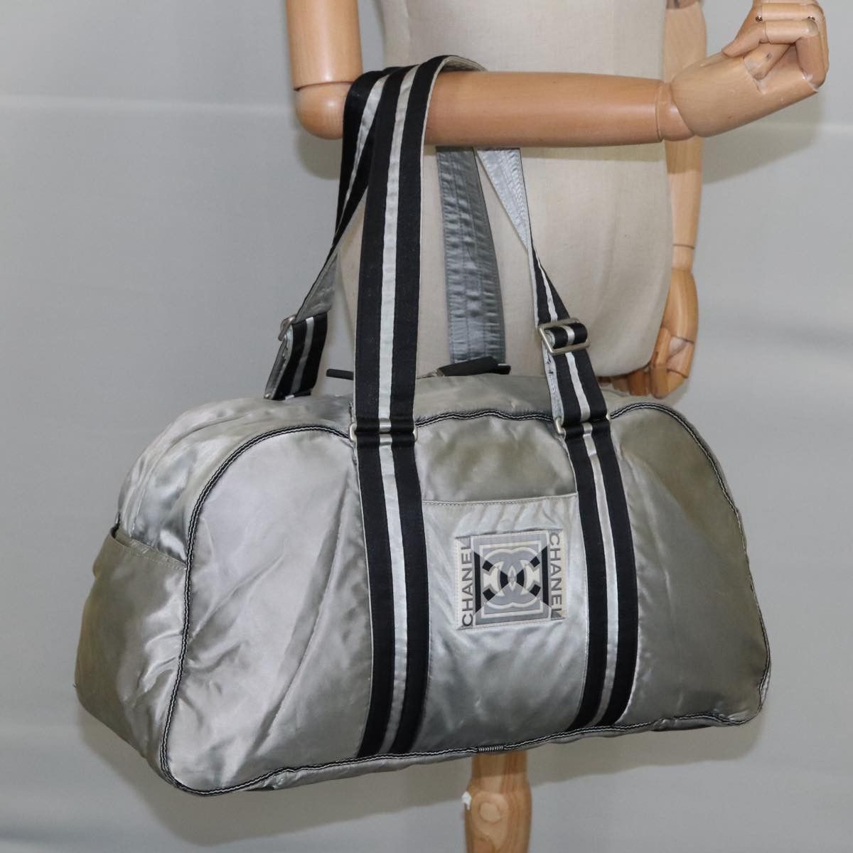 Chanel Sport Line Silver Synthetic Travel Bag (Pre-Owned) Size ONE SIZE - 11 Thumbnail