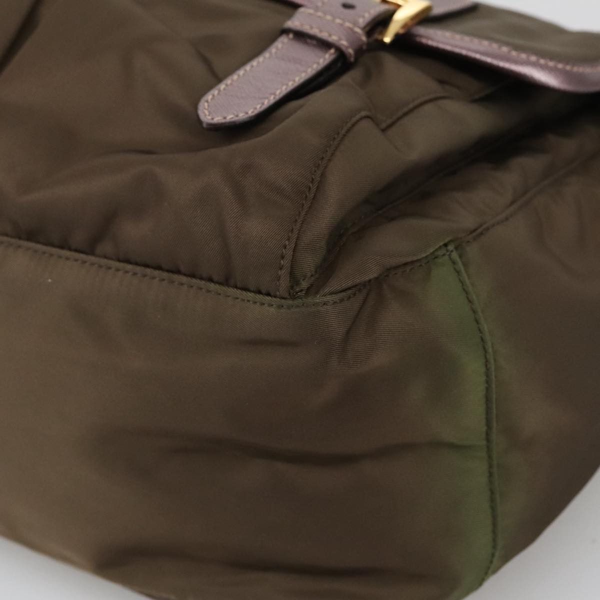 Prada Tessuto Brown Canvas Shoulder Bag (Pre-Owned) Size ONE SIZE - 8 Thumbnail