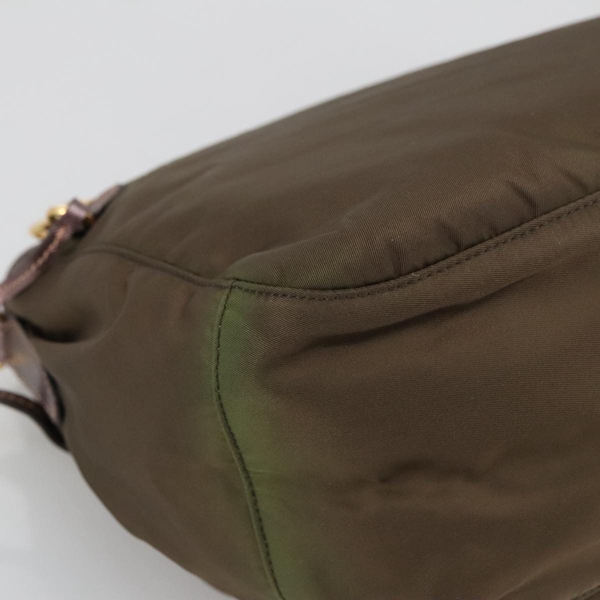 Prada Tessuto Brown Canvas Shoulder Bag (Pre-Owned) Size ONE SIZE - 11 Thumbnail