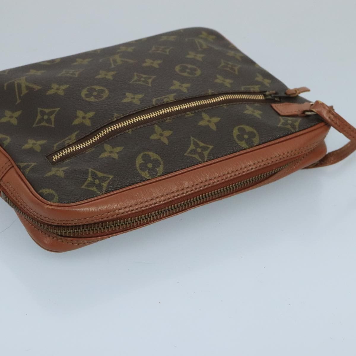 Louis Vuitton Brown Canvas Clutch Bag (Pre-Owned) Size ONE SIZE - 16 Thumbnail