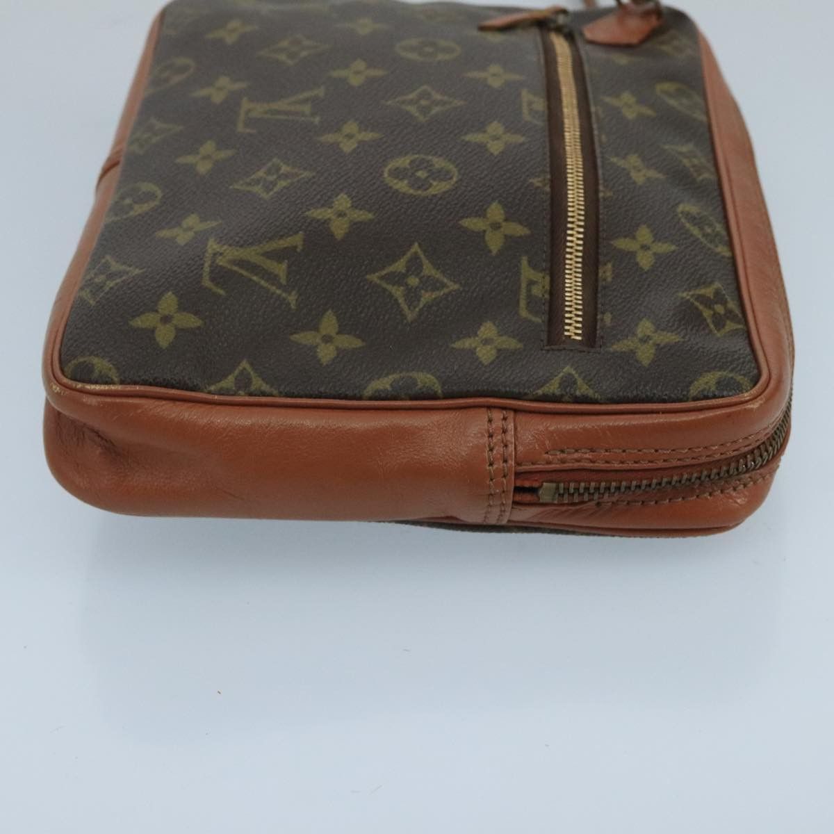Louis Vuitton Brown Canvas Clutch Bag (Pre-Owned) Size ONE SIZE - 3 Thumbnail