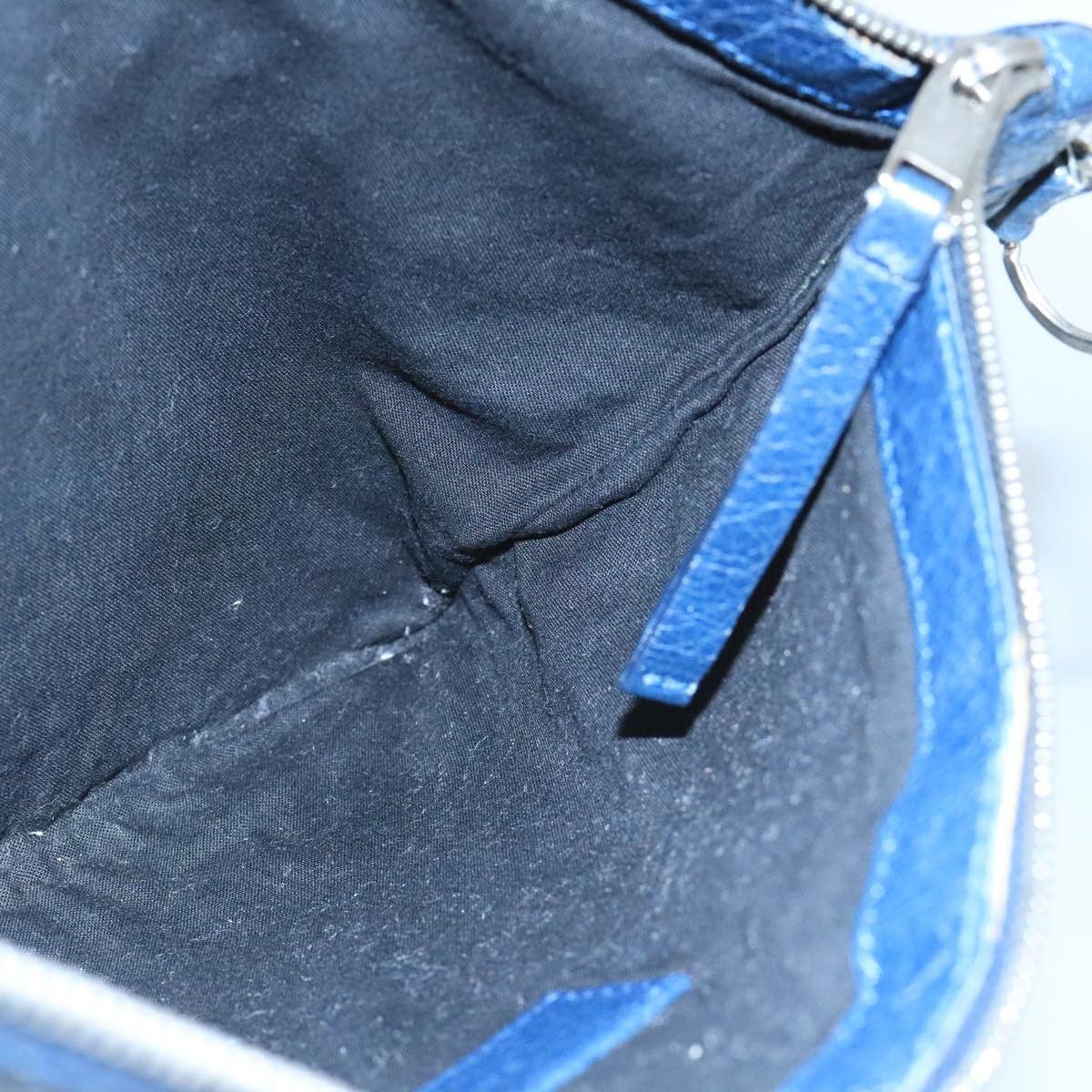 Balenciaga Classic Navy Leather Clutch Bag (Pre-Owned) Size ONE SIZE - 15 Thumbnail