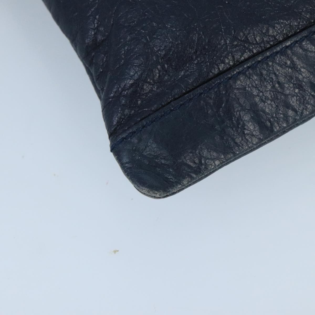 Balenciaga Classic Navy Leather Clutch Bag (Pre-Owned) Size ONE SIZE - 9 Thumbnail