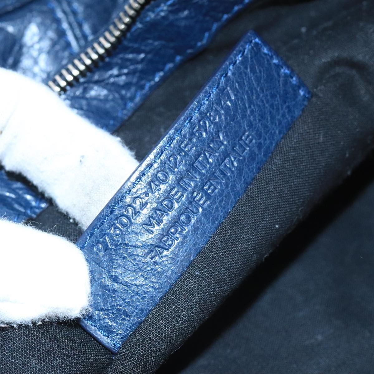 Balenciaga Classic Navy Leather Clutch Bag (Pre-Owned) Size ONE SIZE - 18 Thumbnail