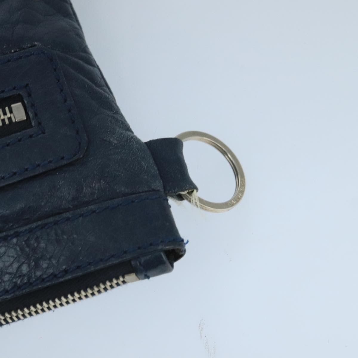 Balenciaga Classic Navy Leather Clutch Bag (Pre-Owned) Size ONE SIZE - 12 Thumbnail