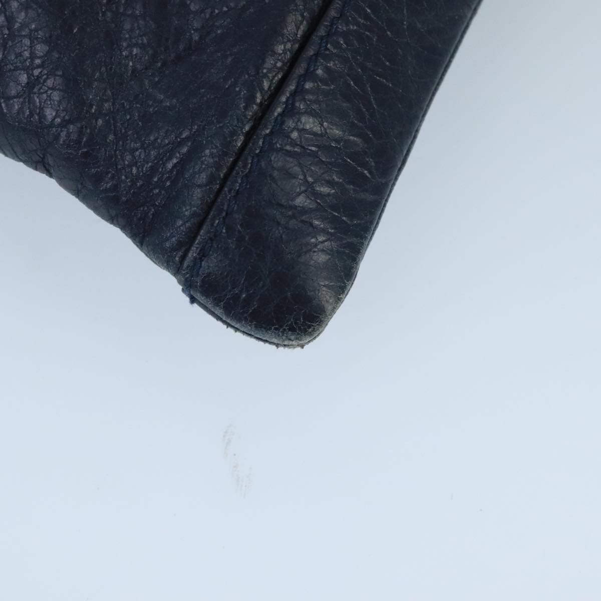 Balenciaga Classic Navy Leather Clutch Bag (Pre-Owned) Size ONE SIZE - 11 Thumbnail