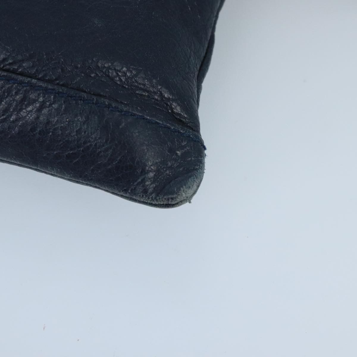 Balenciaga Classic Navy Leather Clutch Bag (Pre-Owned) Size ONE SIZE - 8 Thumbnail