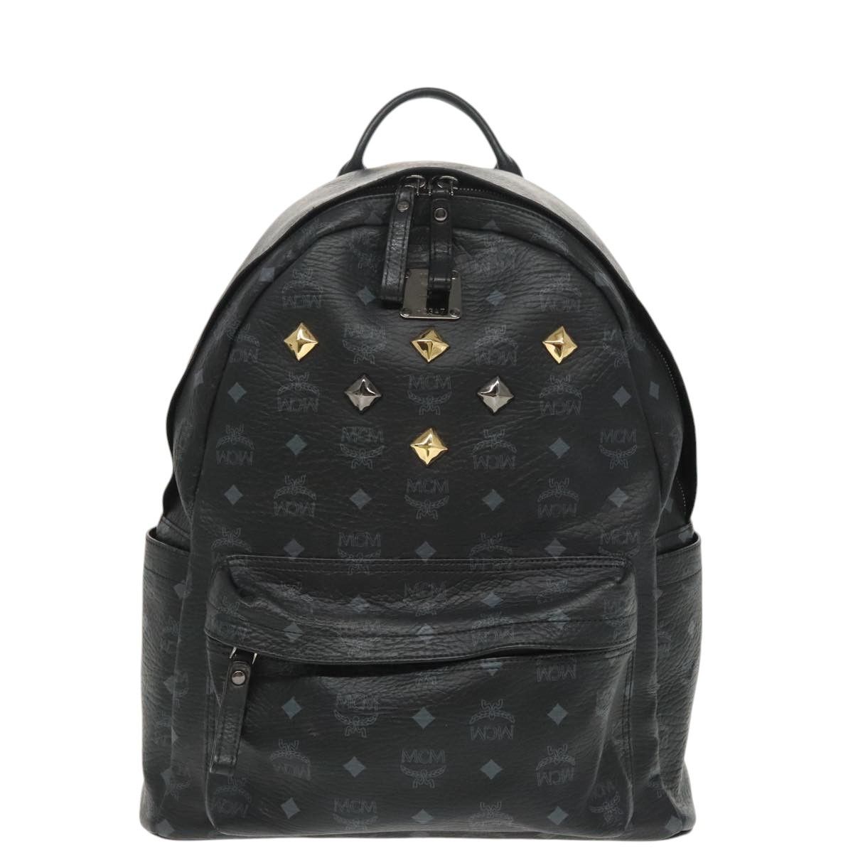 MCM Visetos Black Canvas Backpack Bag (Pre-Owned) Size ONE SIZE - 17 Thumbnail