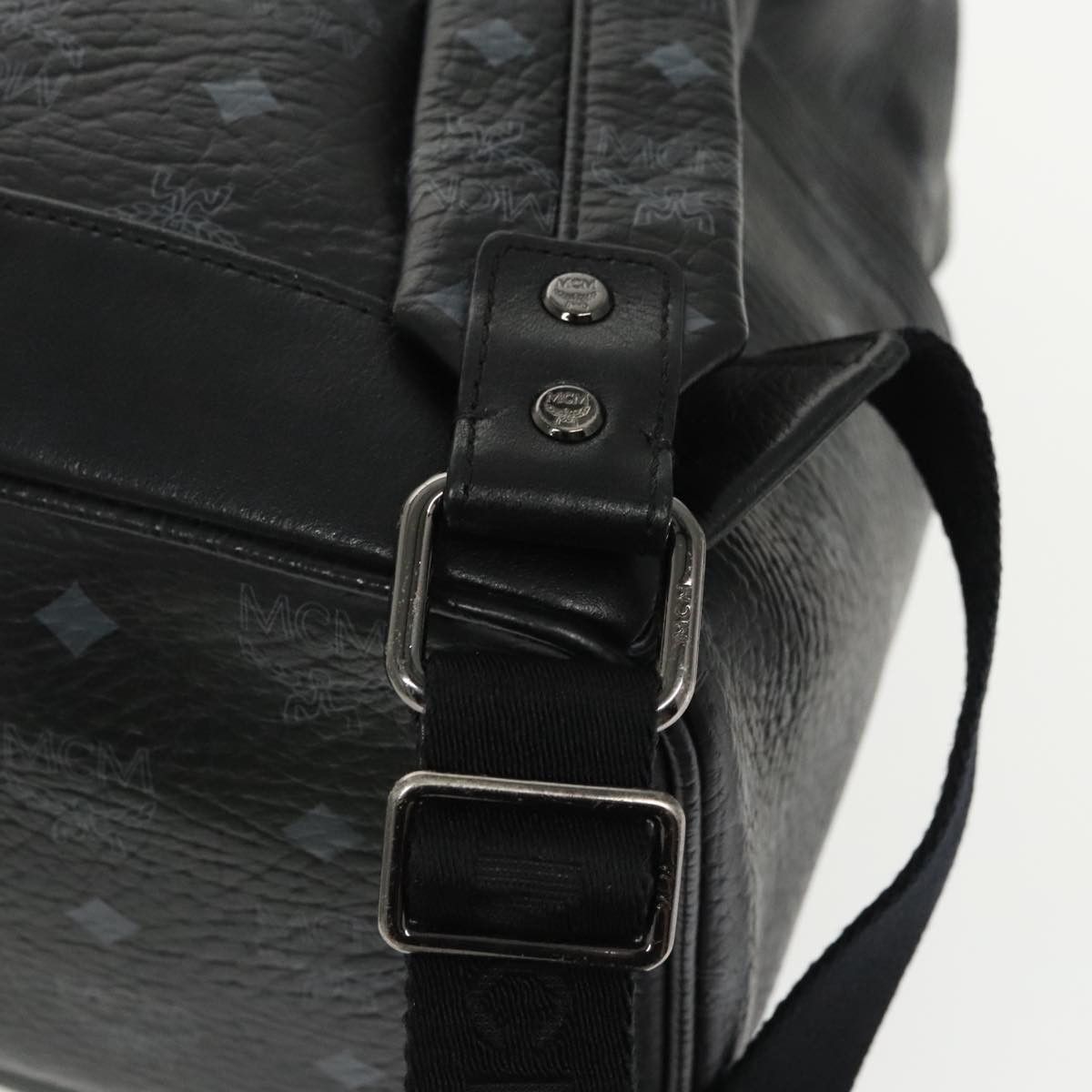 MCM Visetos Black Canvas Backpack Bag (Pre-Owned) Size ONE SIZE - 14 Thumbnail