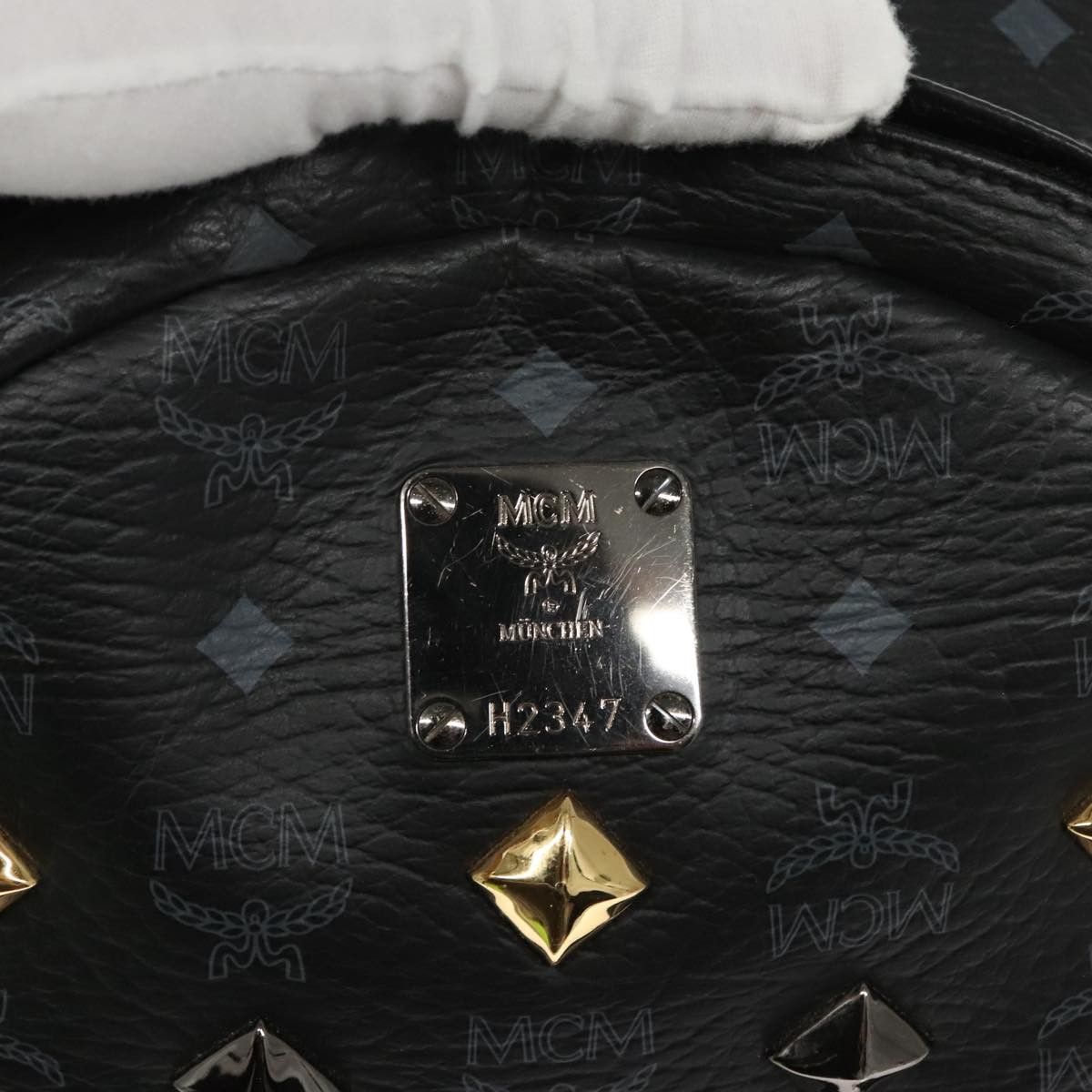 MCM Visetos Black Canvas Backpack Bag (Pre-Owned) Size ONE SIZE - 10 Thumbnail