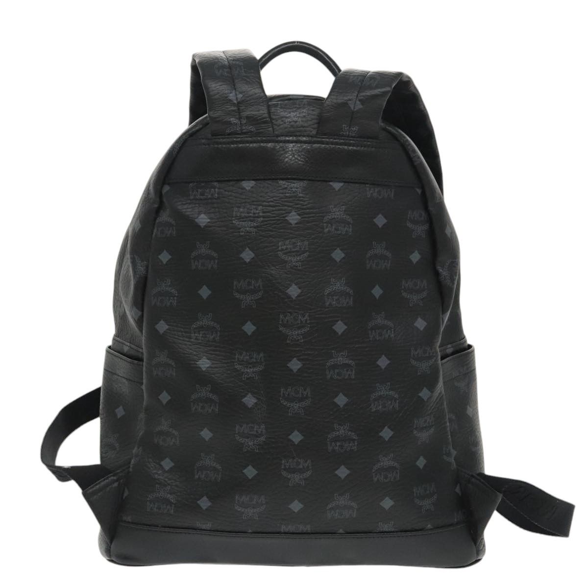 MCM Visetos Black Canvas Backpack Bag (Pre-Owned) Size ONE SIZE - 2 Thumbnail