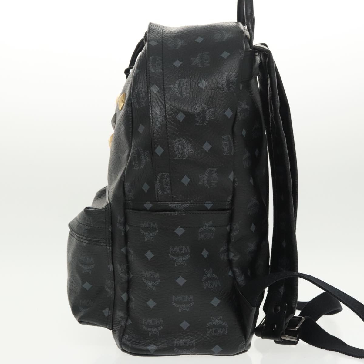 MCM Visetos Black Canvas Backpack Bag (Pre-Owned) Size ONE SIZE - 3 Thumbnail
