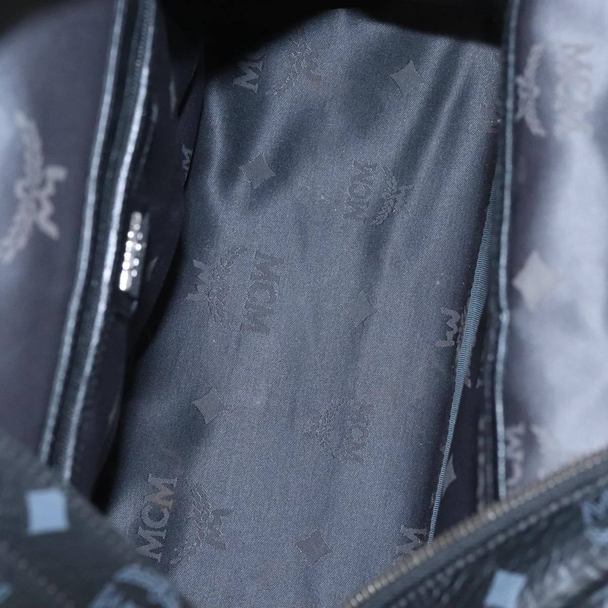 MCM Visetos Black Canvas Backpack Bag (Pre-Owned) Size ONE SIZE - 9 Thumbnail