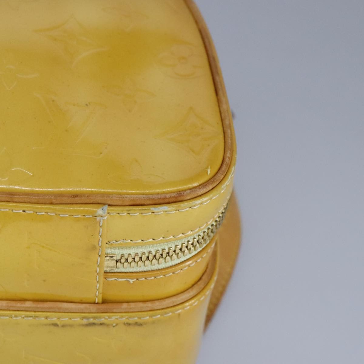 Louis Vuitton Murray Yellow Patent Leather Backpack Bag (Pre-Owned) Size ONE SIZE - 10 Thumbnail