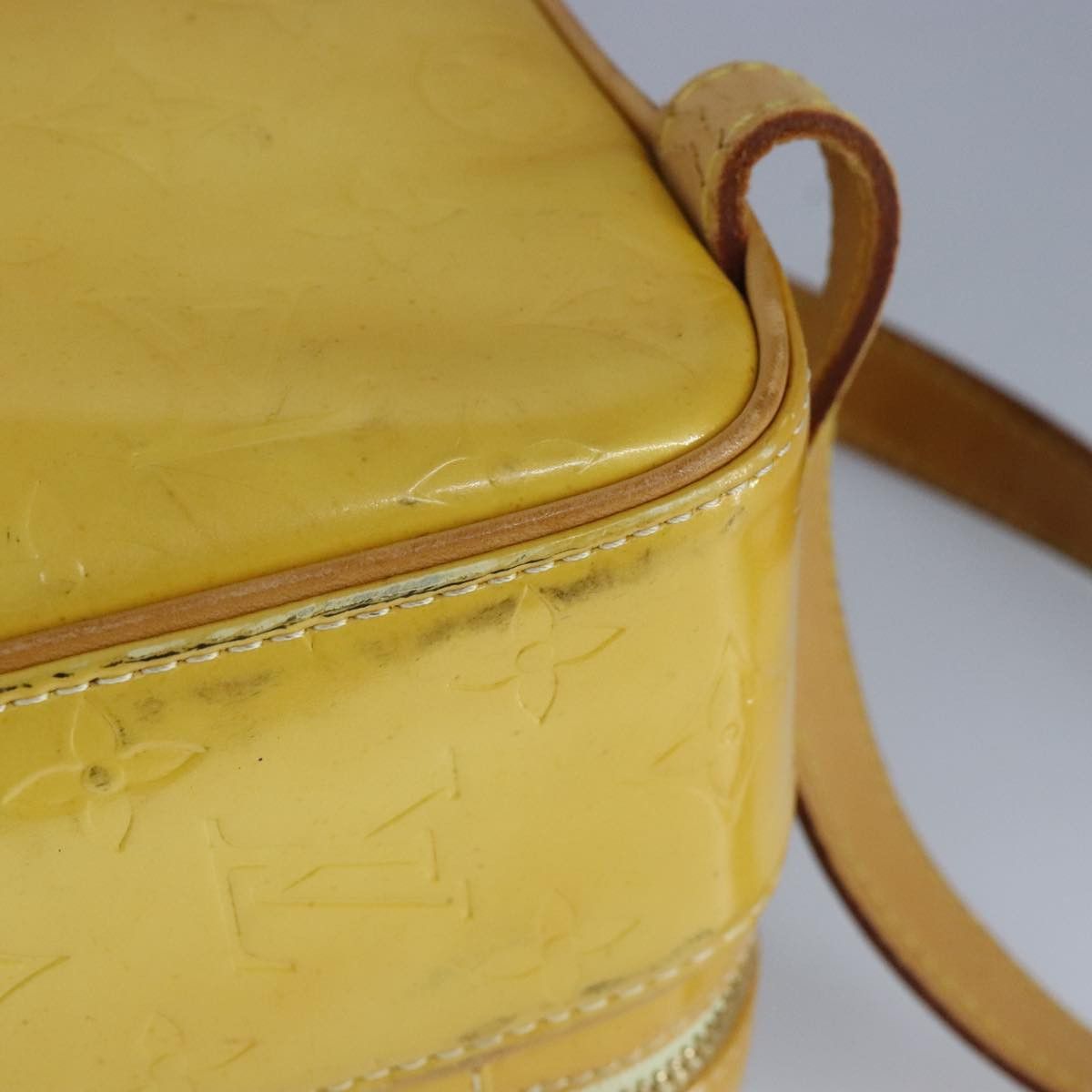 Louis Vuitton Murray Yellow Patent Leather Backpack Bag (Pre-Owned) Size ONE SIZE - 12 Thumbnail