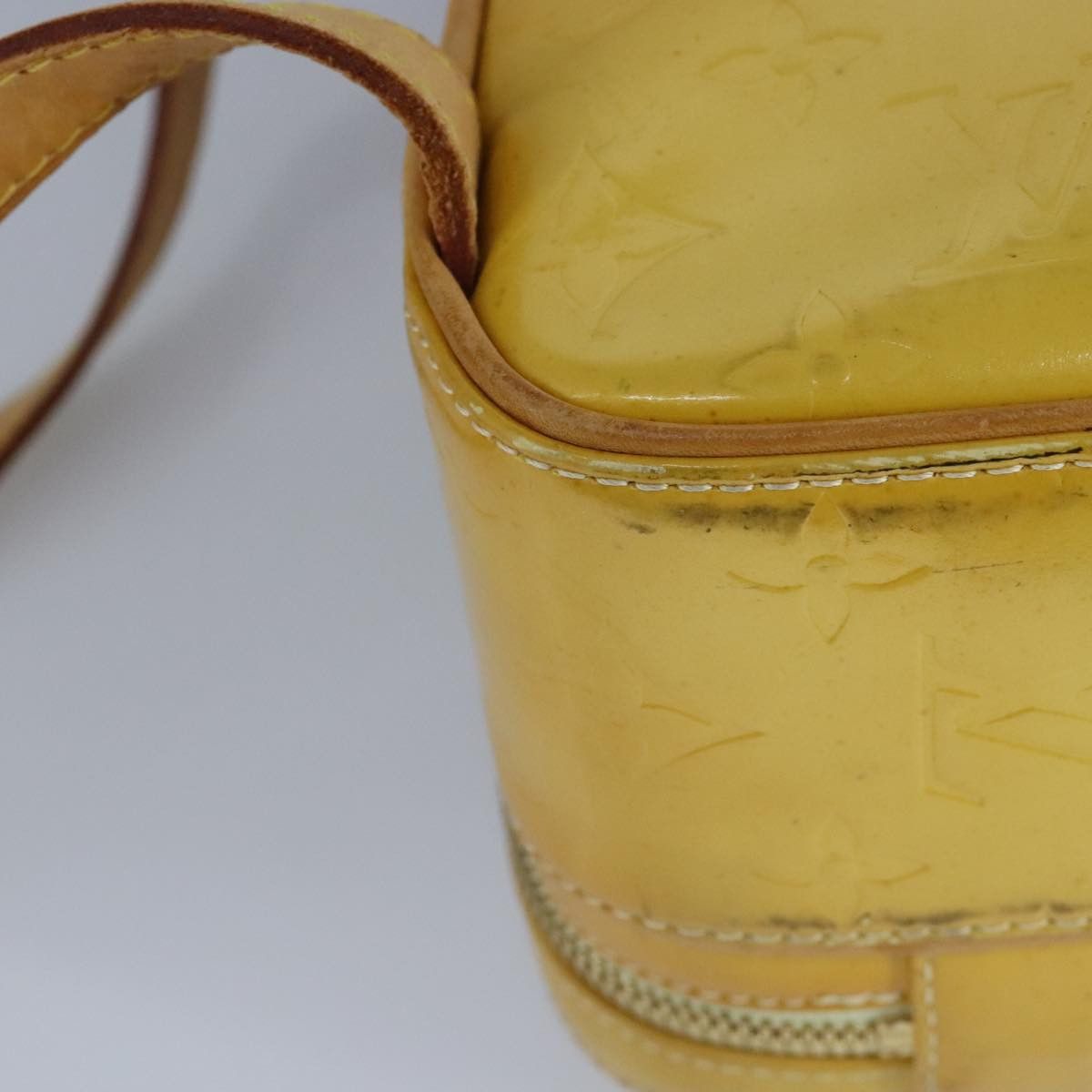 Louis Vuitton Murray Yellow Patent Leather Backpack Bag (Pre-Owned) Size ONE SIZE - 11 Thumbnail