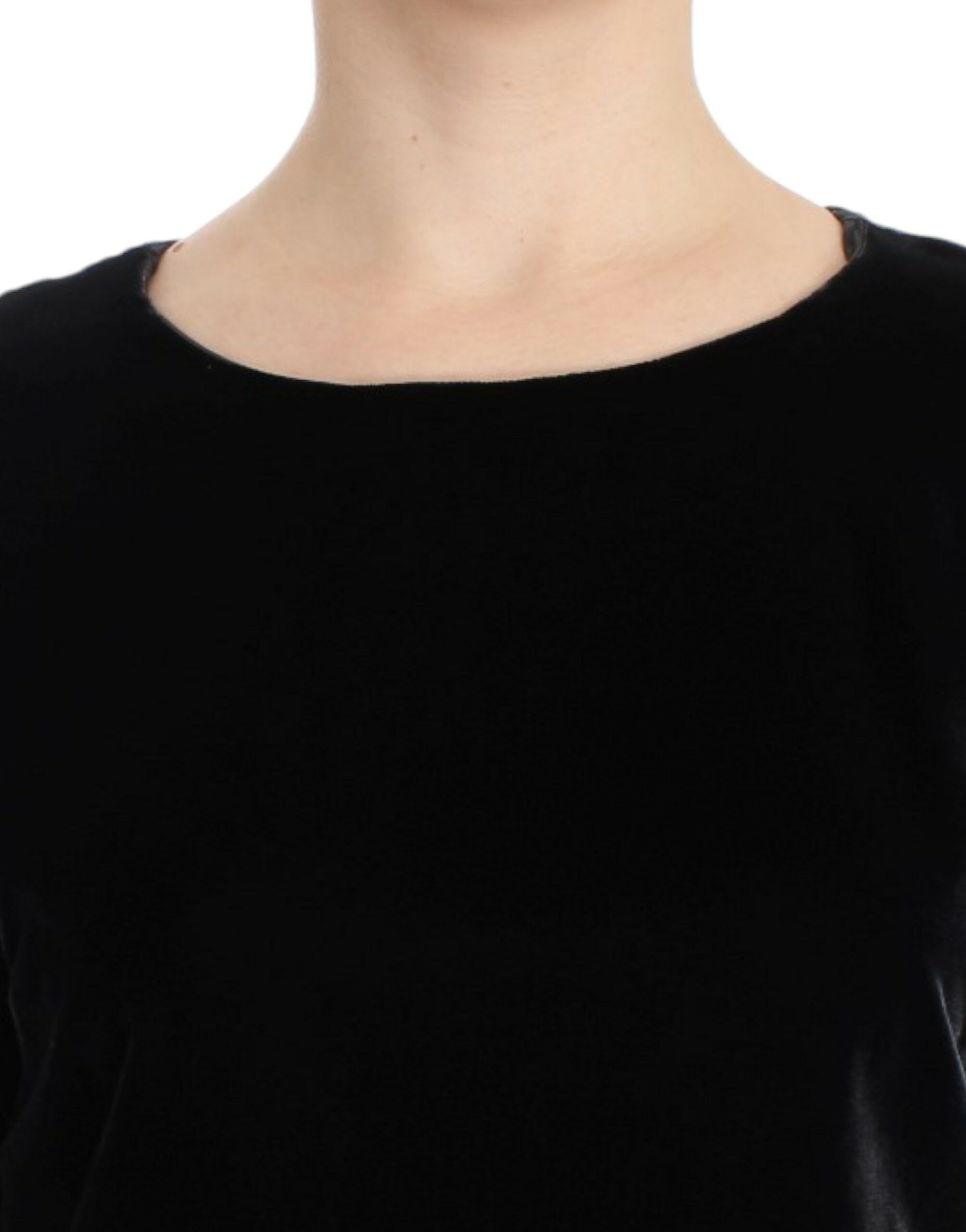 Dolce & Gabbana Enchanting Velvet Short Sleeve Women's Top Size S / US 4 / IT 40 - 5 Thumbnail