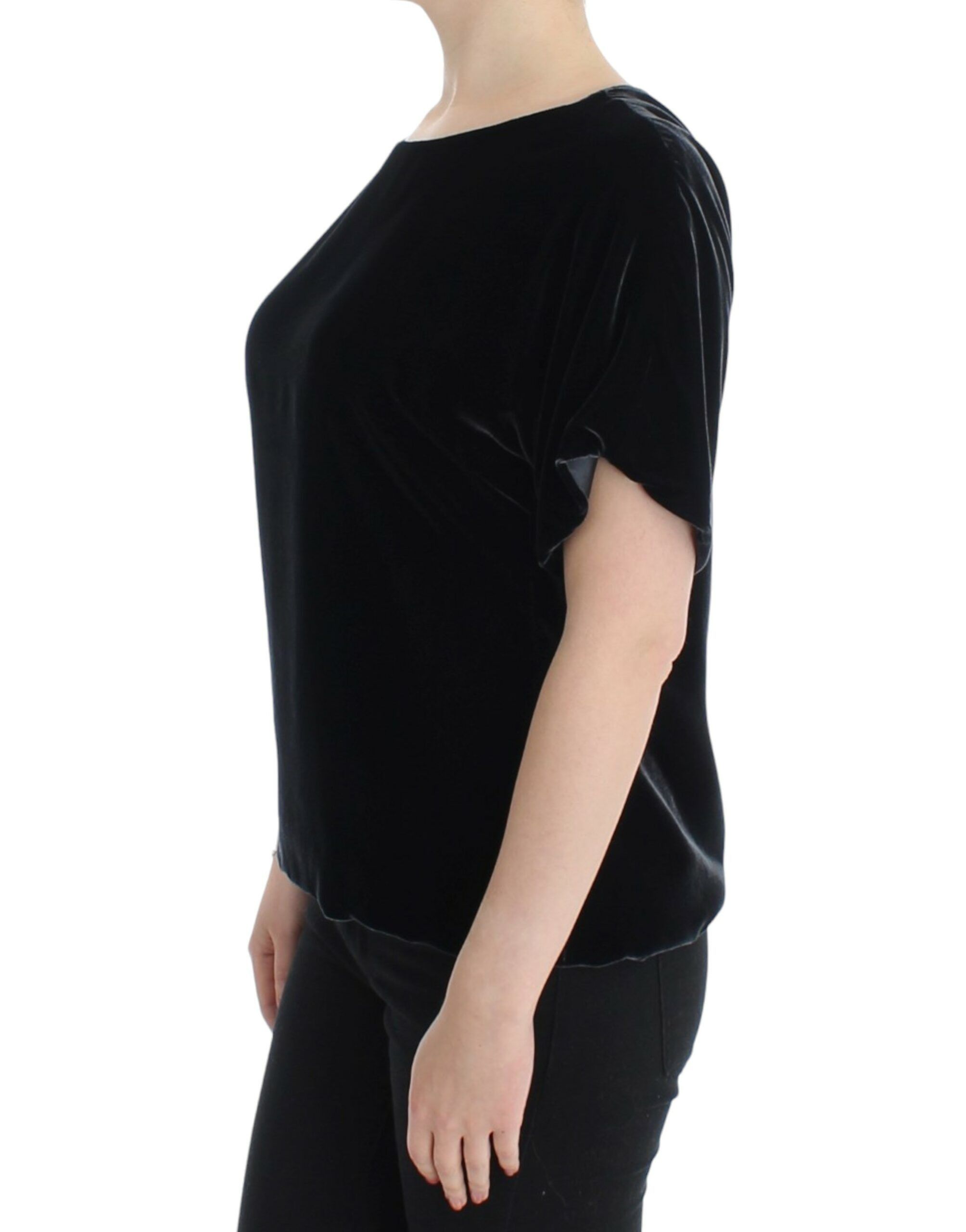 Dolce & Gabbana Enchanting Velvet Short Sleeve Women's Top Size S / US 4 / IT 40 - 2 Thumbnail