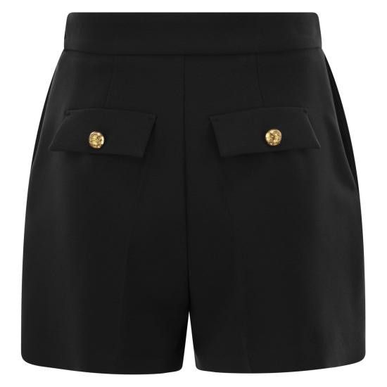 Elisabetta Franchi ELISABETTA FRANCHI Women Shorts & Burmudas SH00751E2 BLACK Size 30" / US 8 / IT 44 - 2 Thumbnail