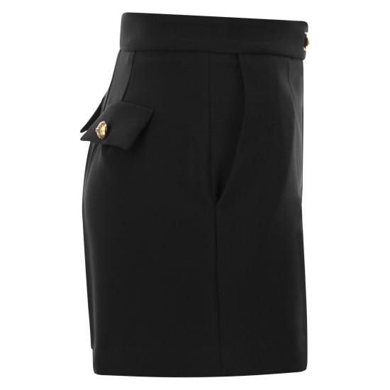 Elisabetta Franchi ELISABETTA FRANCHI Women Shorts & Burmudas SH00751E2 BLACK Size 30" / US 8 / IT 44 - 3 Thumbnail