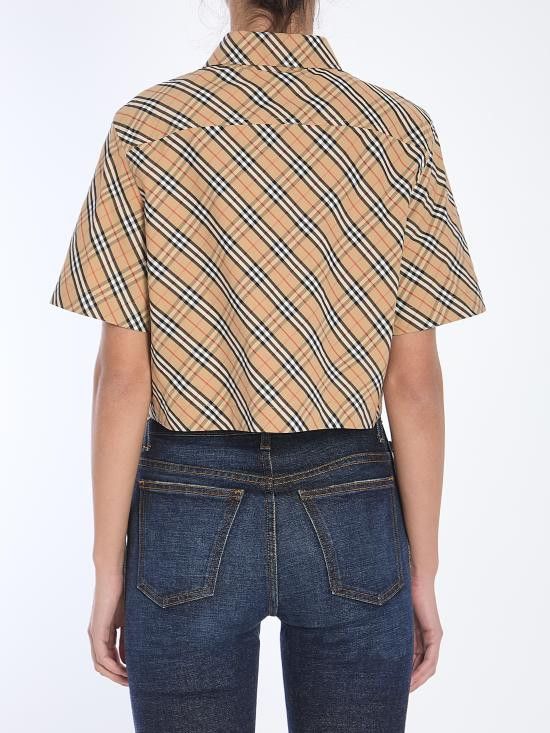 Burberry BURBERRY Women Shirts 8106190 BEIGE Size S / US 4 / IT 40 - 4 Thumbnail