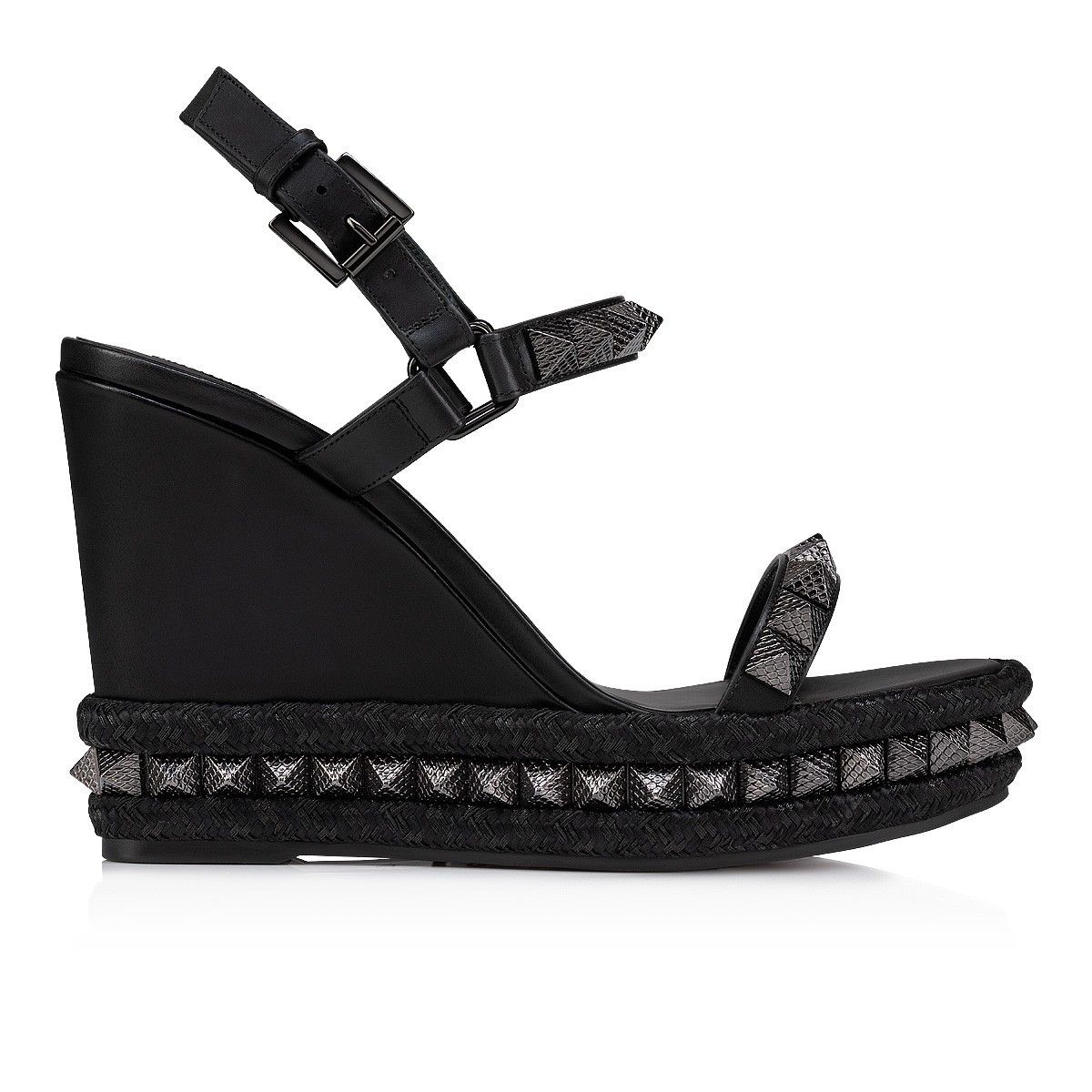 Christian Louboutin Pyraclou 110mm in black Size US 7 / IT 37 - 3 Thumbnail