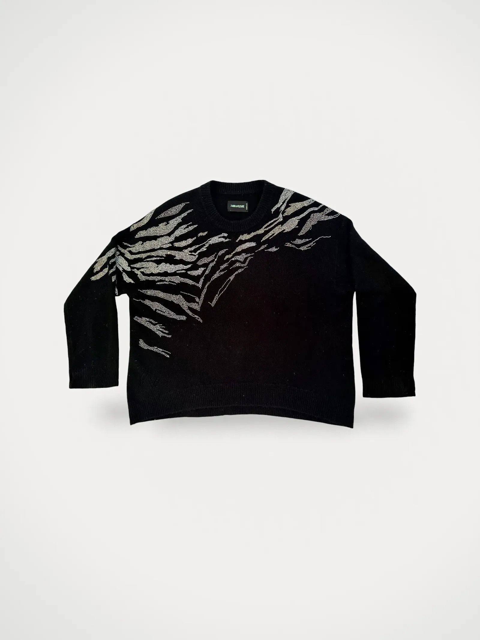Zadig & Voltaire Zadig & Voltaire Marcus WS Tiger Strass Sweater Size L / US 10 / IT 46 - 2 Thumbnail