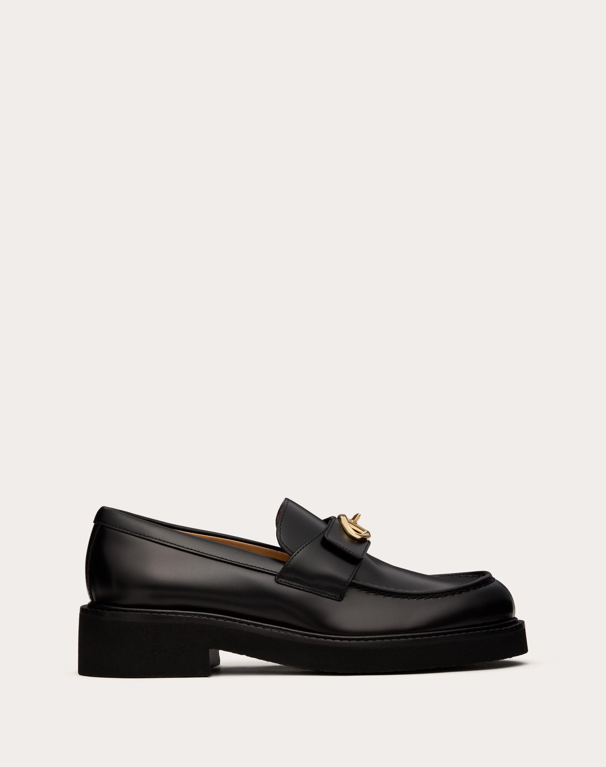 Valentino Vlogo Leather Loafer Shoes in black Size US 11 / IT 41 - 2 Thumbnail