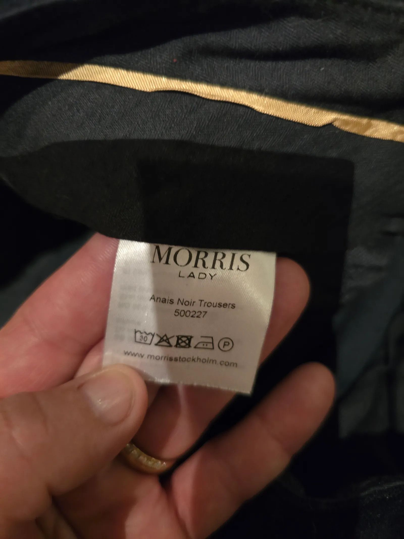 Morris Morris ANAIS NOIR Lady Pants Size 30" / US 8 / IT 44 - 3 Thumbnail