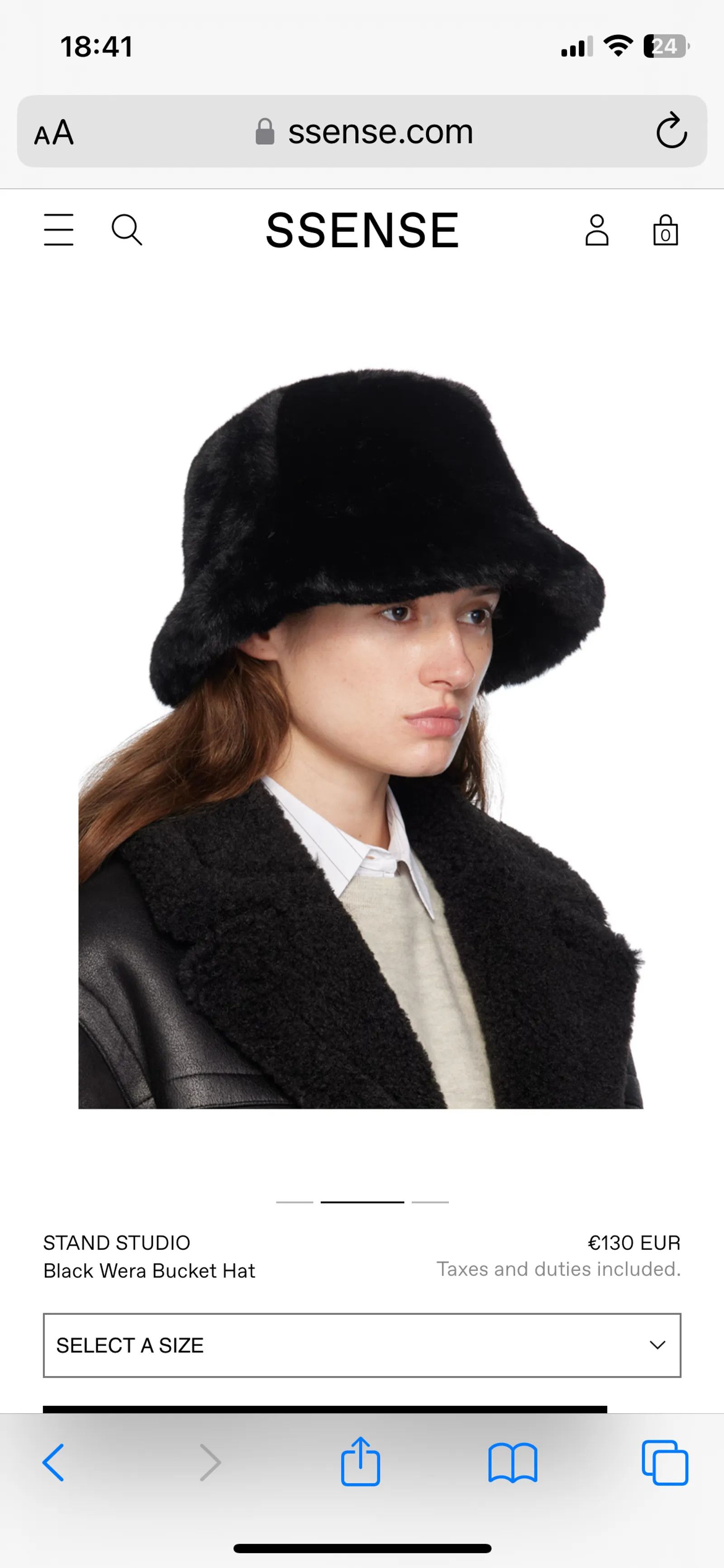 STAND STUDIO Stand studio Wera bucket hat Hat Size ONE SIZE - 4 Thumbnail