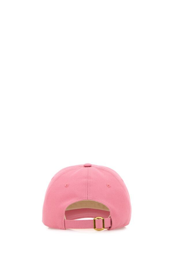Valentino Pink Cotton Baseball Cap Size ONE SIZE - 5 Thumbnail