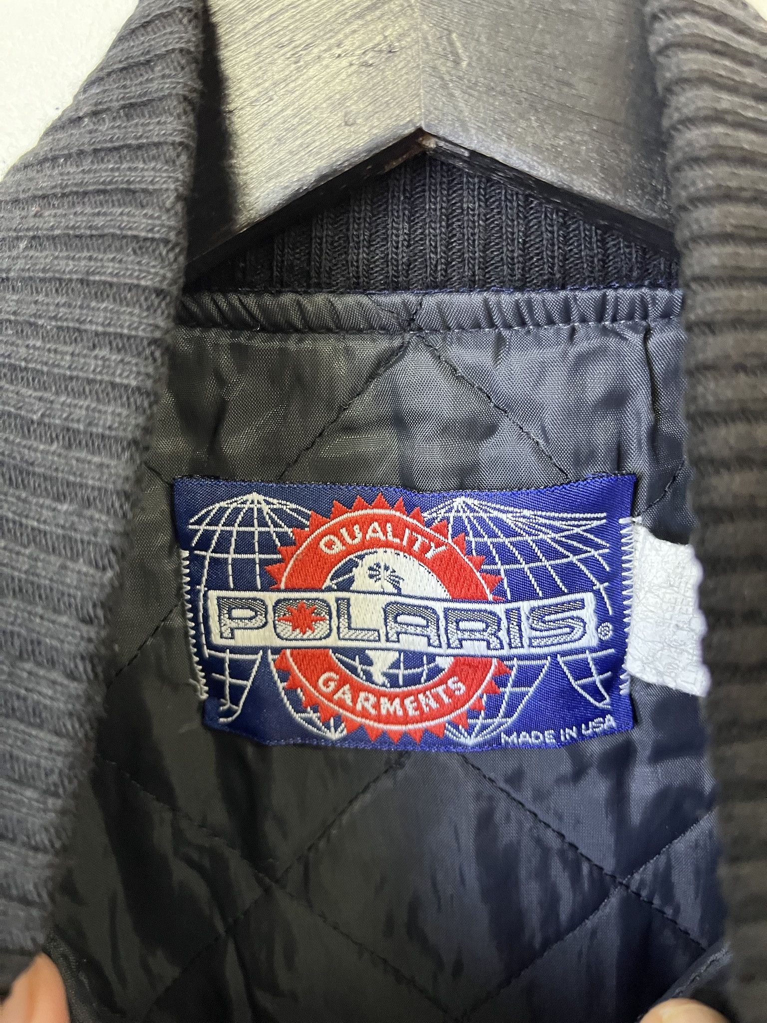 Vintage Vintage Jacket 1990s PolariS Sun Bleached Varsity Style Jacket Size L Size US L / EU 52-54 / 3 - 3 Thumbnail