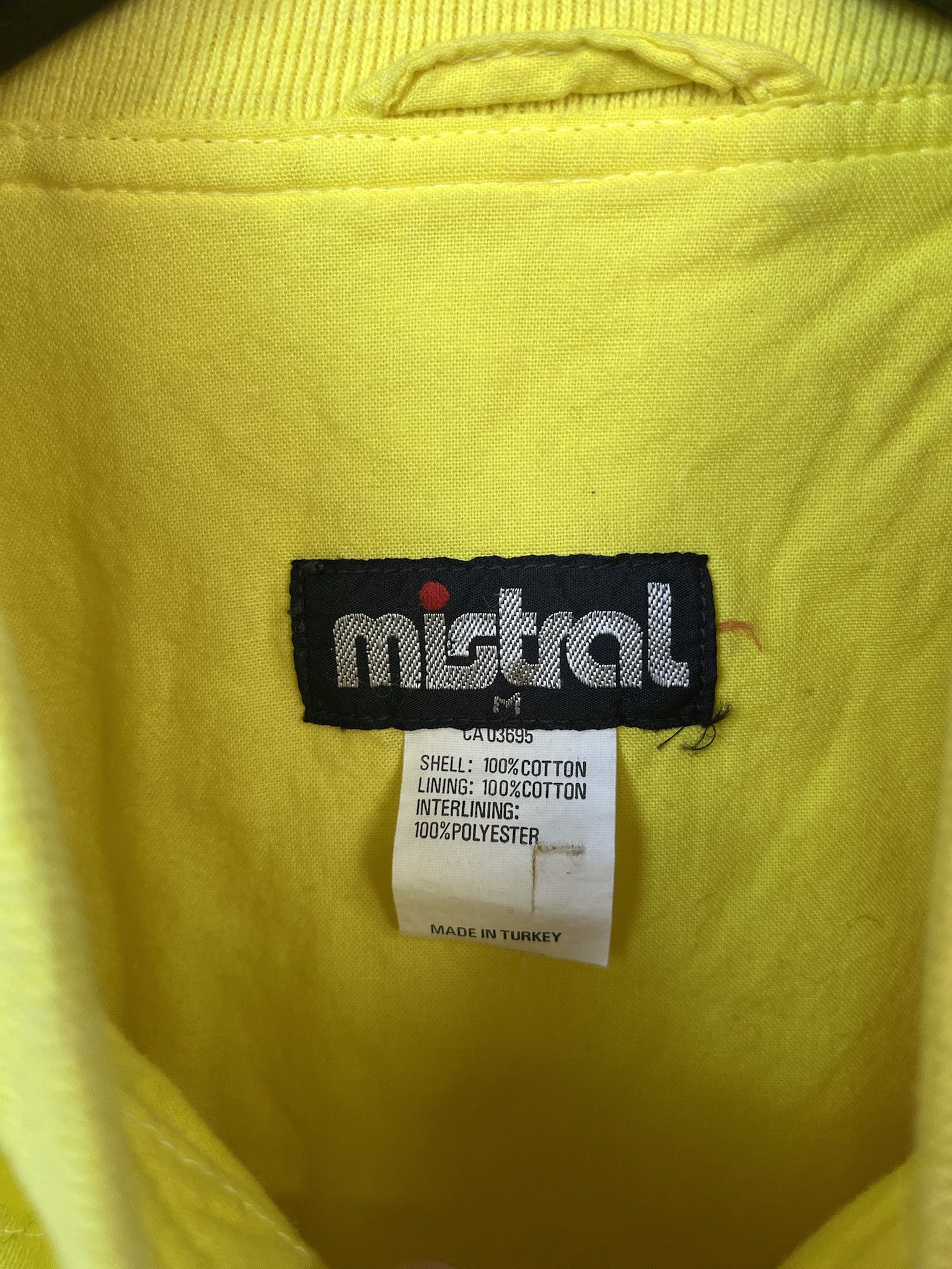 Vintage Vintage Jacket 1990s Mistral Yellow Quillted Padded Cotton Jacket Size M Size US M / EU 48-50 / 2 - 2 Thumbnail