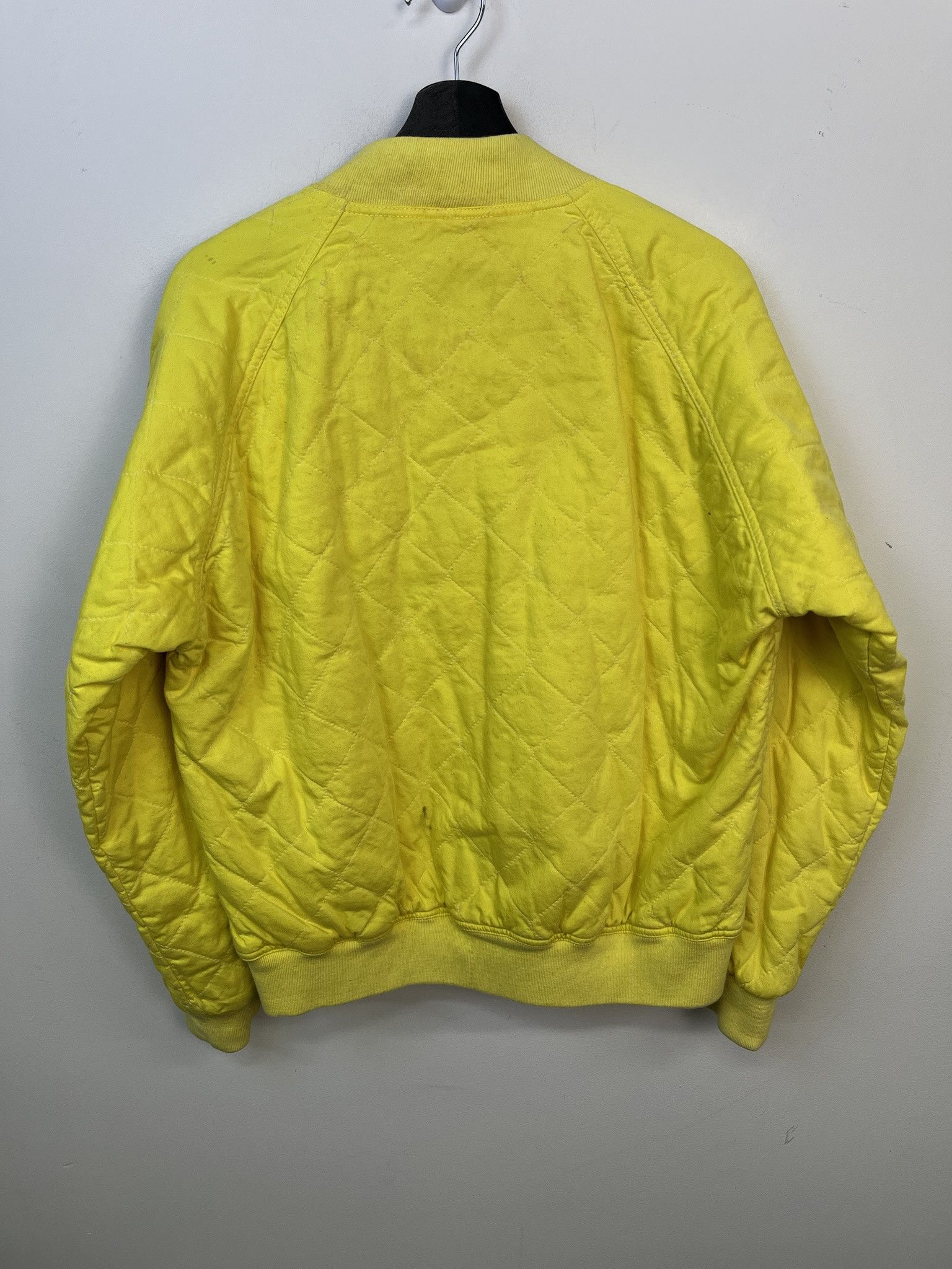Vintage Vintage Jacket 1990s Mistral Yellow Quillted Padded Cotton Jacket Size M Size US M / EU 48-50 / 2 - 3 Thumbnail