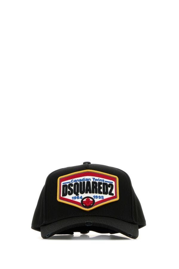 Dsquared2 Black Cotton Baseball Cap Size ONE SIZE - 3 Thumbnail