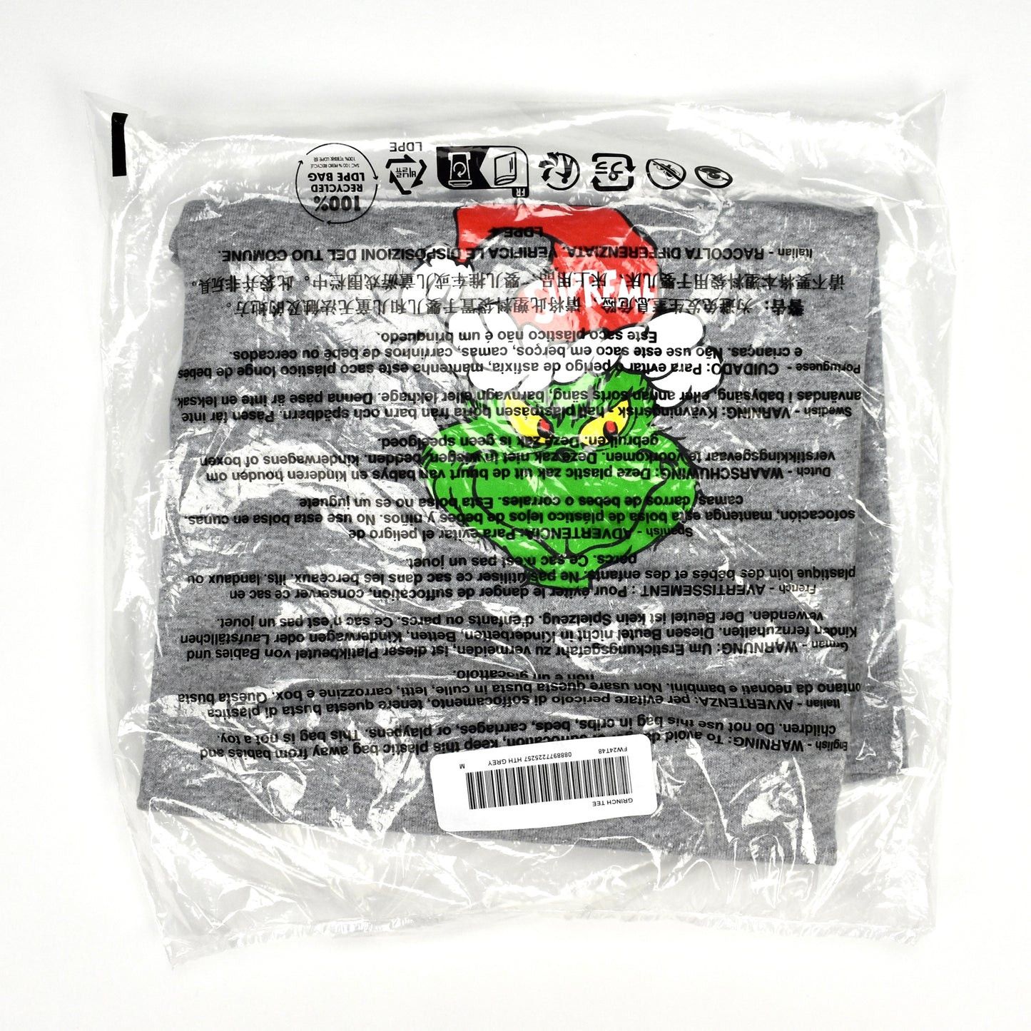 Supreme Supreme The Grinch T-Shirt Heather Gray Christmas FW24 Size US L / EU 52-54 / 3 - 2 Thumbnail