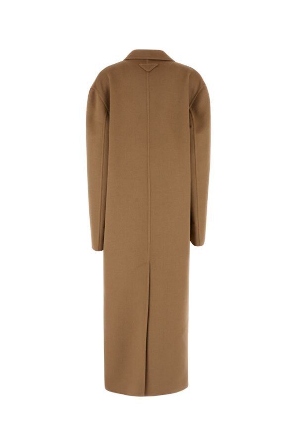 Prada Camel Wool Blend Coat Size M / US 6-8 / IT 42-44 - 4 Thumbnail