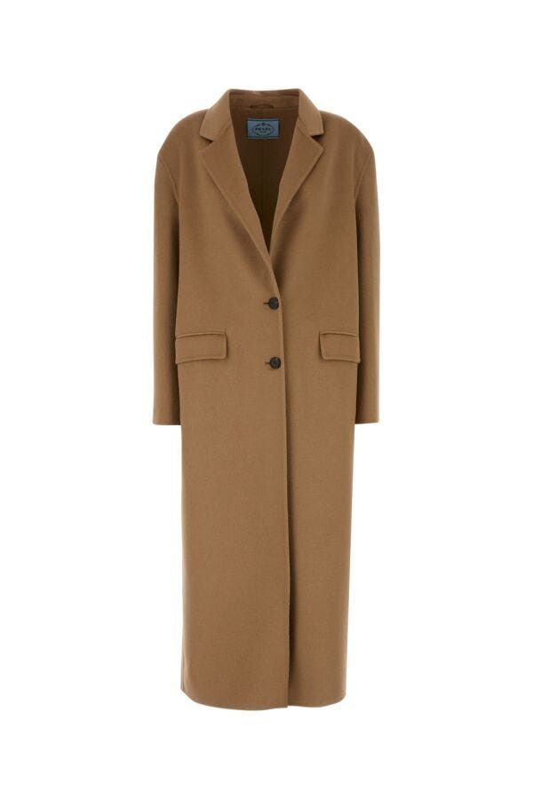 Prada Camel Wool Blend Coat Size M / US 6-8 / IT 42-44 - 3 Thumbnail