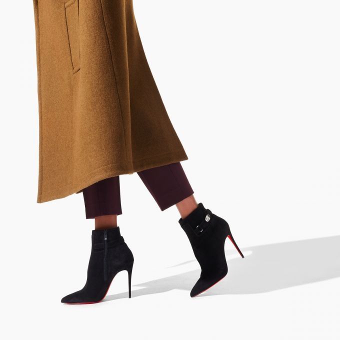 Christian Louboutin Lock So Kate Booty 100mm Black Size US 10 / IT 40 - 2 Thumbnail