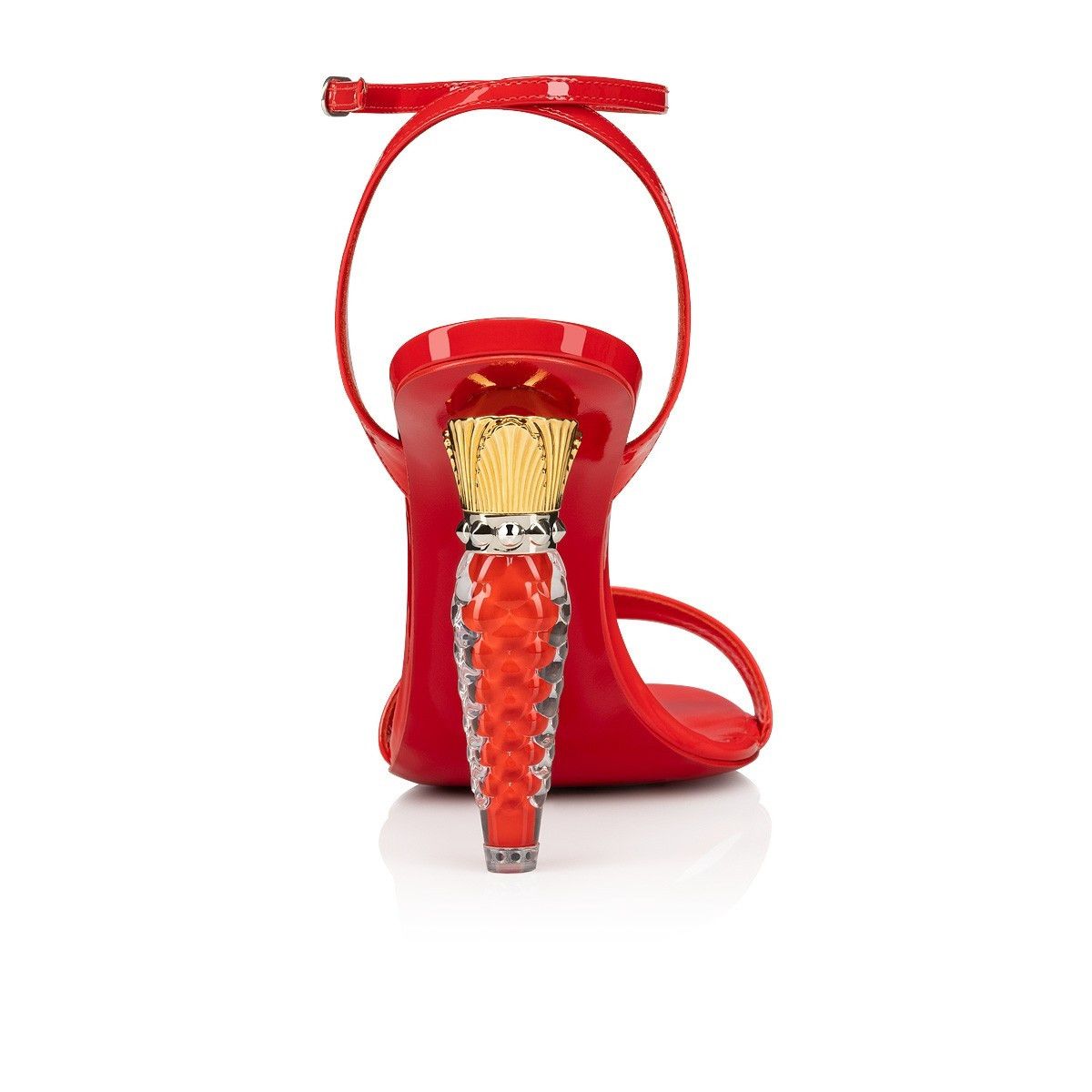 Christian Louboutin Lipgloss Queen 100mm Red Size US 5 / IT 35 - 5 Thumbnail