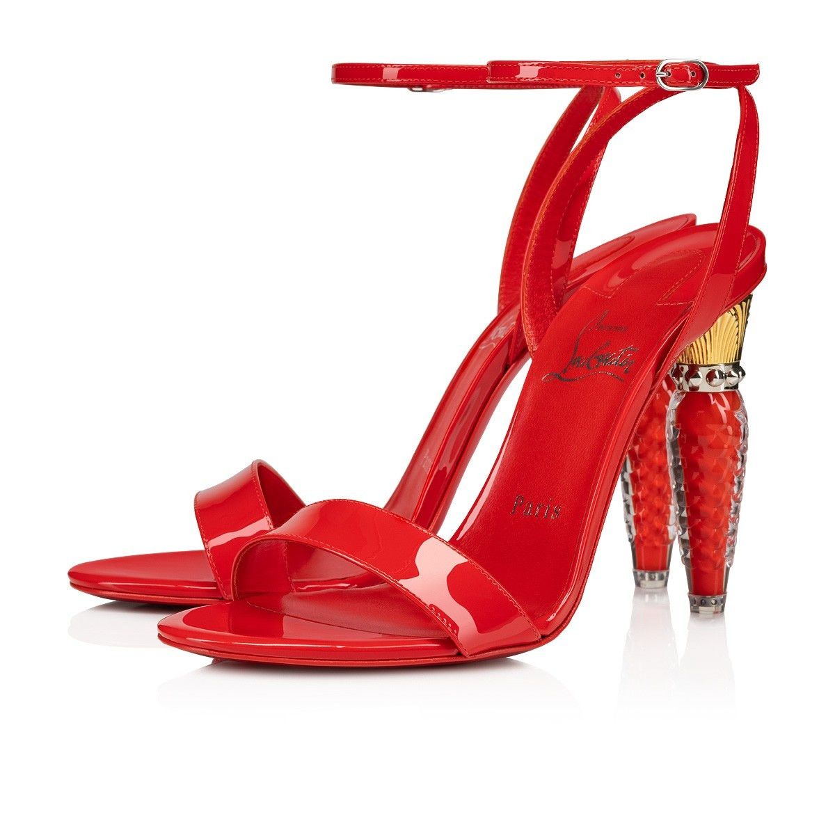 Christian Louboutin Lipgloss Queen 100mm Red Size US 11 / IT 41 - 4 Thumbnail