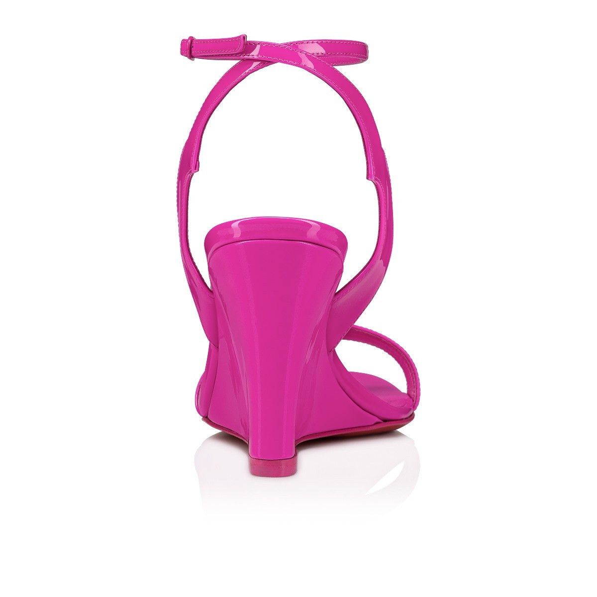 Christian Louboutin Zeppa Chick 85mm Fuchsia Size US 5 / IT 35 - 3 Thumbnail