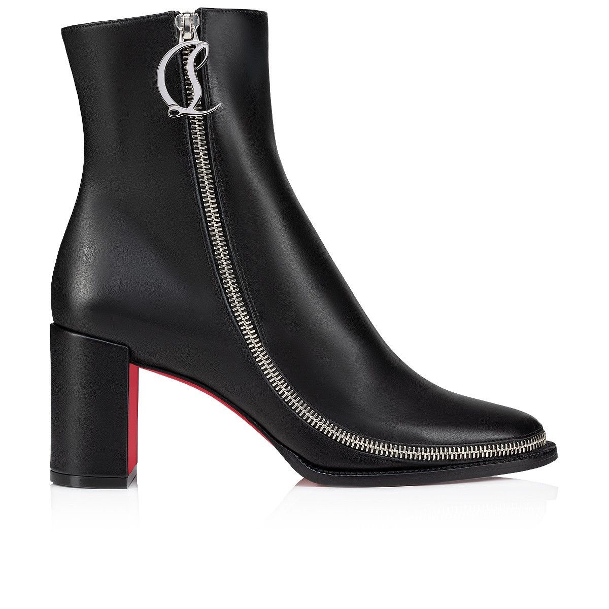 Christian Louboutin CL Zip Booty 55mm Black Size US 5 / IT 35 - 3 Thumbnail