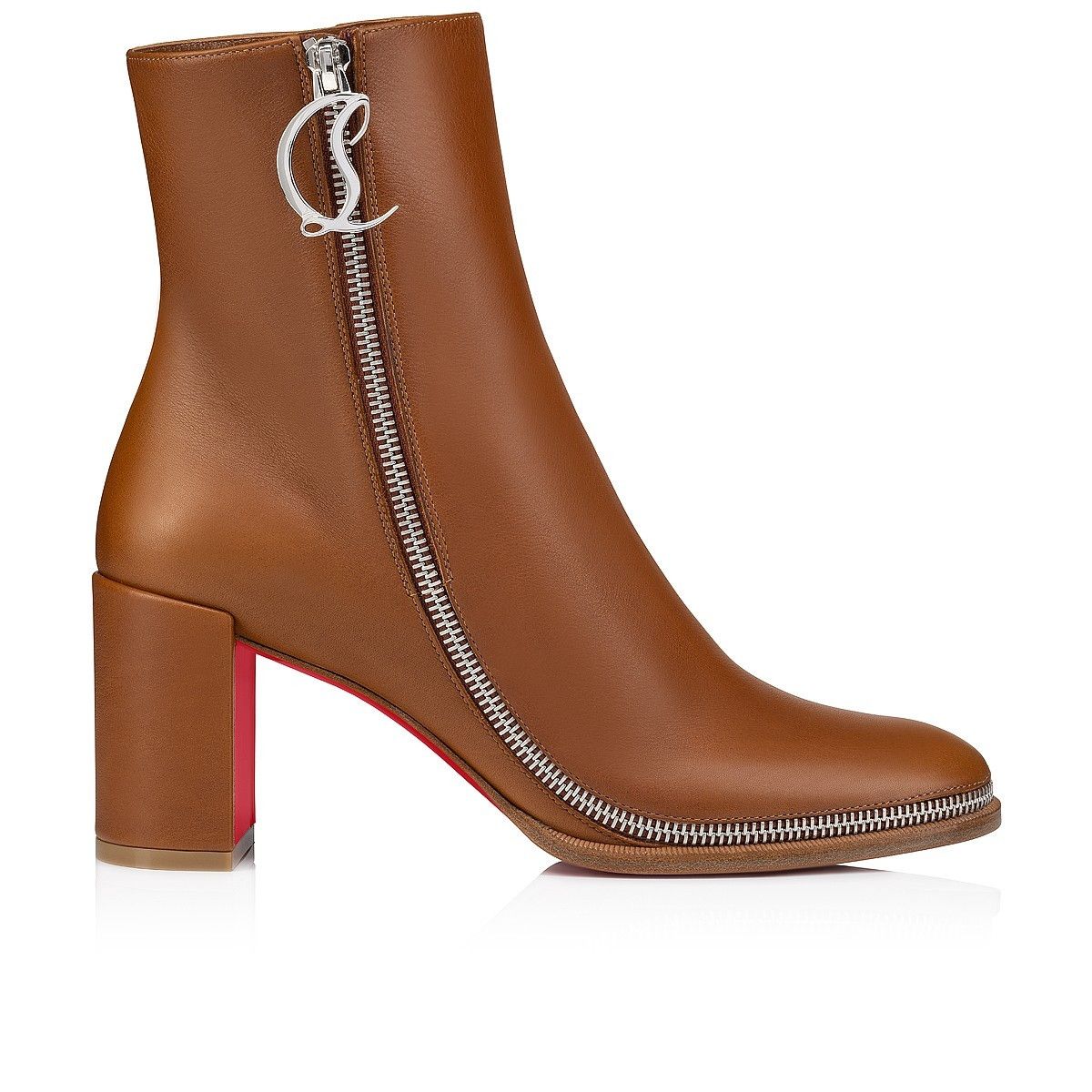 Christian Louboutin CL Zip Booty 55mm Brown Size US 12 / IT 42 - 3 Thumbnail