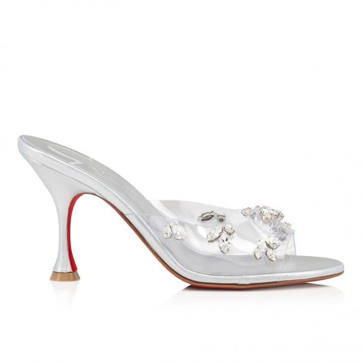 Christian Louboutin Degraqueen Silver Size US 5 / IT 35 - 3 Thumbnail