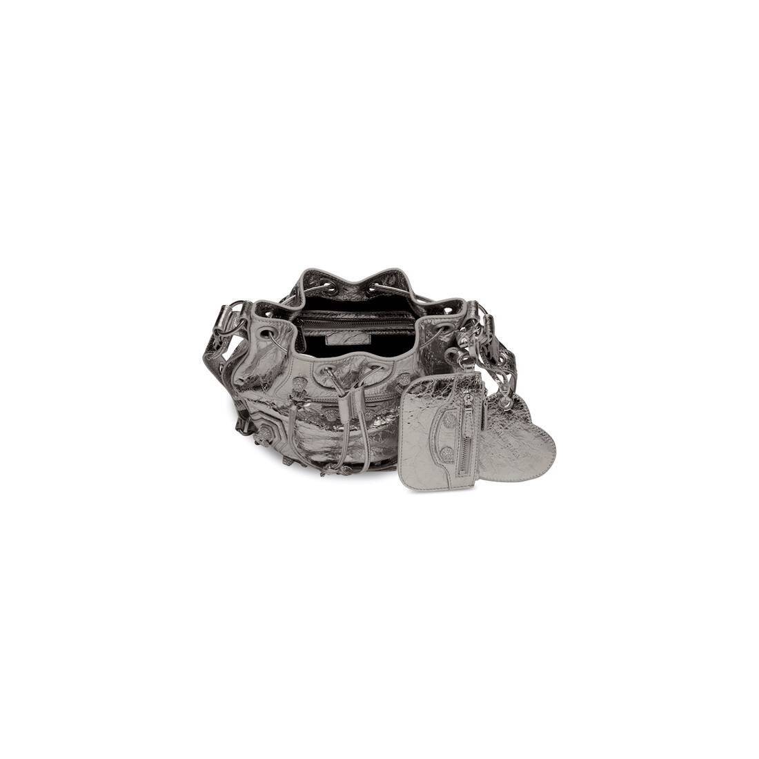 Balenciaga Cagole XS Bucket Bag in silver Size ONE SIZE - 4 Thumbnail