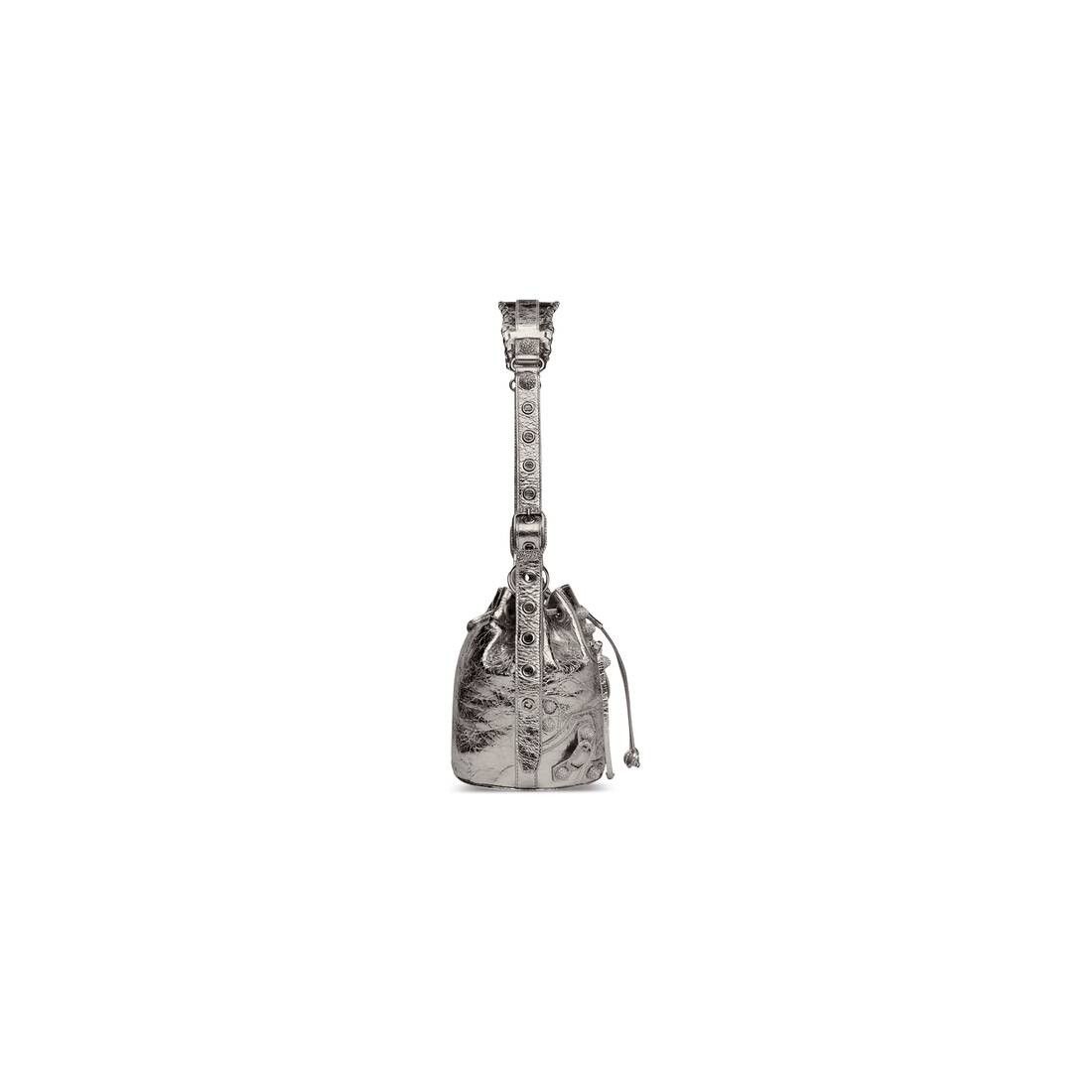 Balenciaga Cagole XS Bucket Bag in silver Size ONE SIZE - 3 Thumbnail