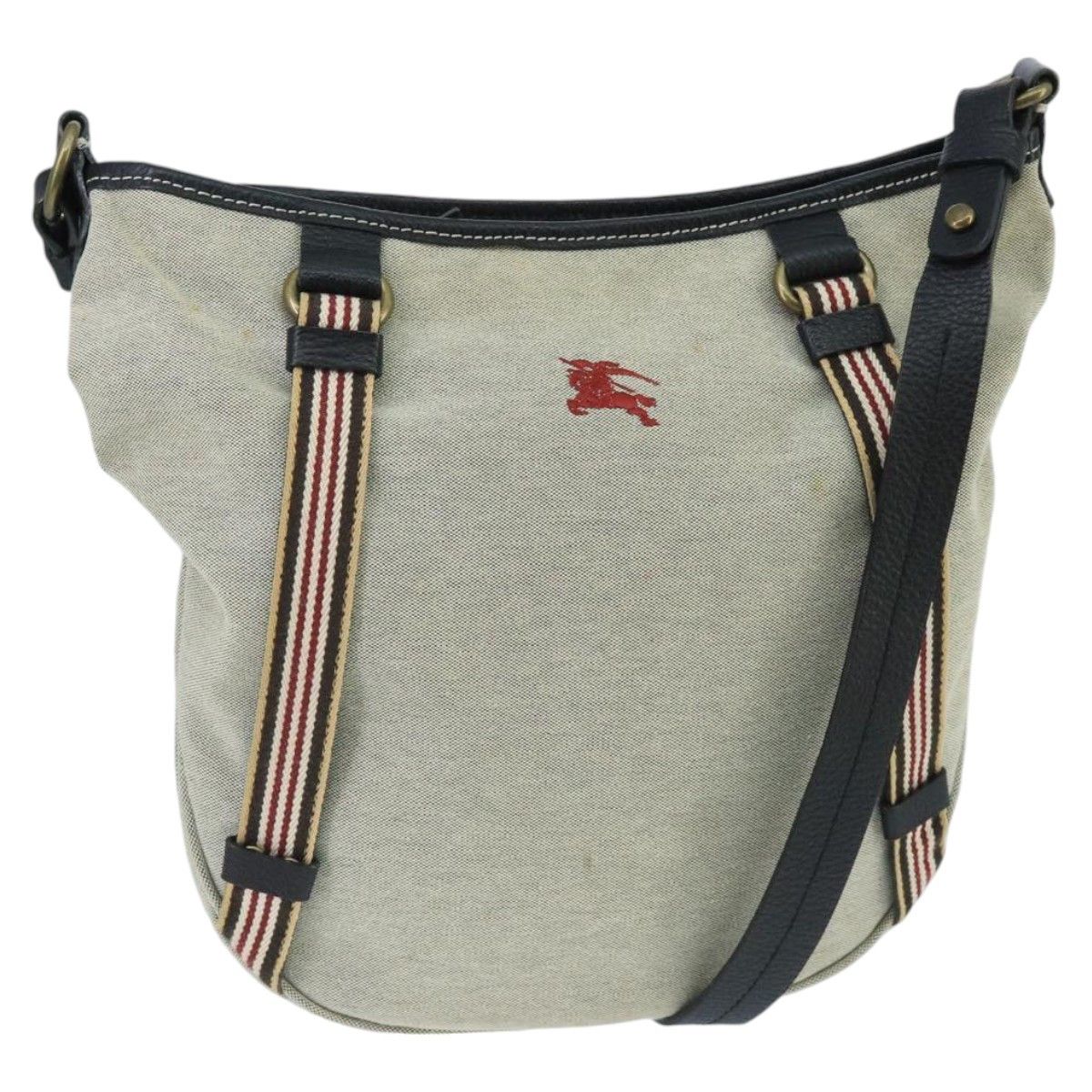 Burberry Blue Label Grey Canvas Shoulder Bag (Pre-Owned) Size ONE SIZE - 15 Thumbnail