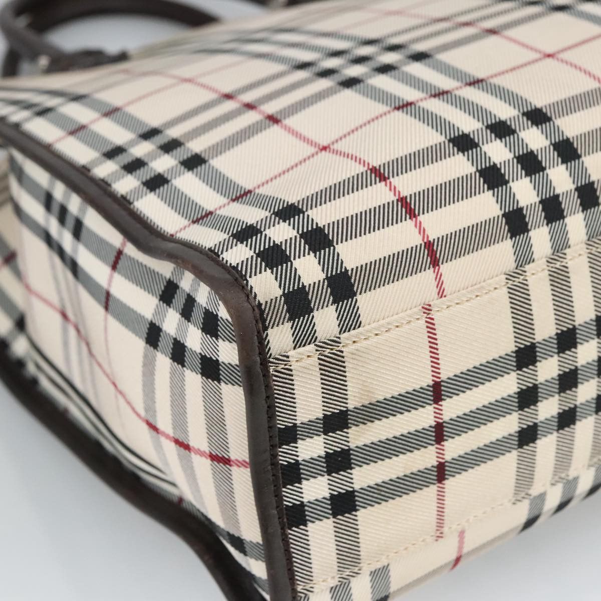 Burberry Nova Check Beige Canvas Handbag (Pre-Owned) Size ONE SIZE - 10 Thumbnail